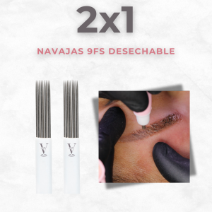 2x1 Navajas para Inductor Microblading 9FS Blade (50 piezas)