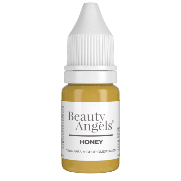 Honey es un corrector inorgánico cálido, especialmente formulado para micropigmentación con máquina. Ideal para cubrir tonos violetas, este pigmento puede mezclarse con otros colores para lograr tonos más claros.